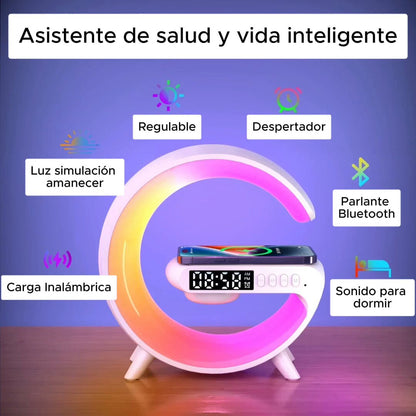 Lámpara Inteligente con Altavoces y Cargador